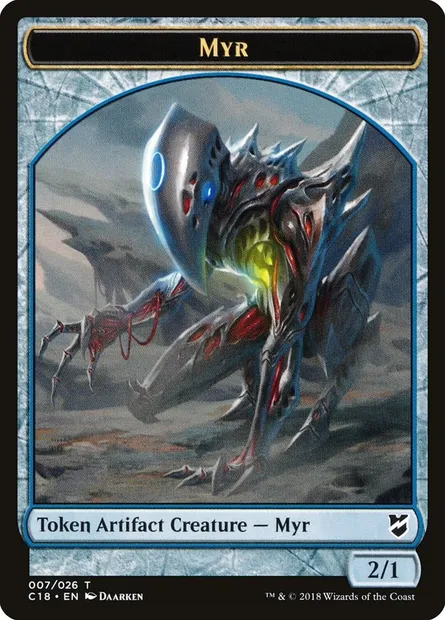 Myr, Magic card TC18 7 — Commander 2018 Tokens set