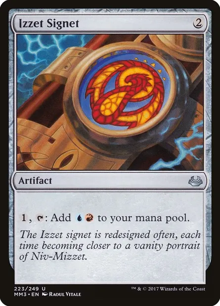 Cachet d'Izzet, carte Magic MM3 223 — extension Modern Masters 2017