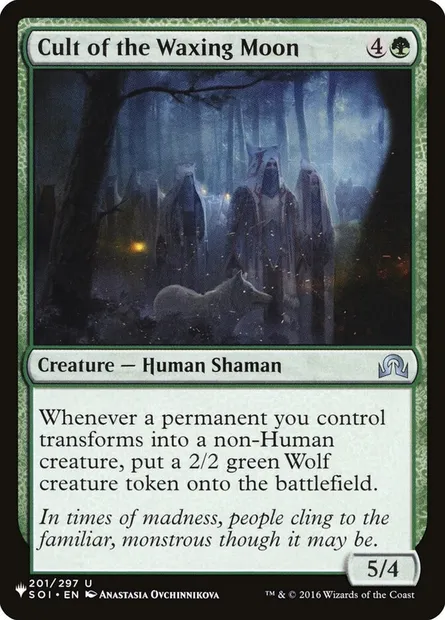 Culte de la lune croissante, carte Magic PLST SOI-201 — extension The List