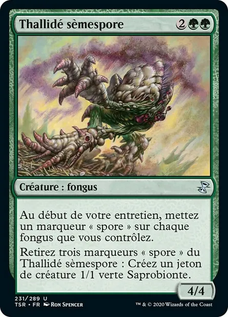 Thallidé sèmespore, carte Magic TSR 231 — extension Spirale Temporelle Remastered