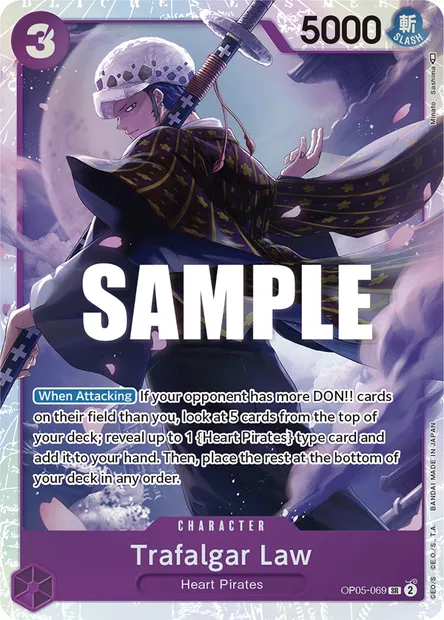 Trafalgar Law, One Piece card OP05-069 — AWAKENING OF THE NEW ERA set