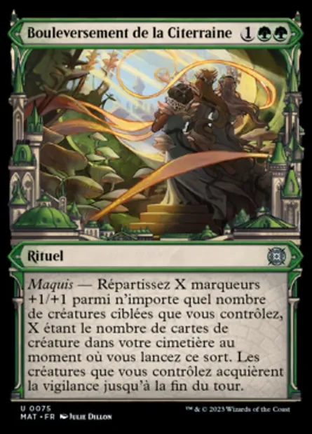 Bouleversement de la Citerraine, carte Magic MAT 75 — extension L'invasion des machines : le jour d'après