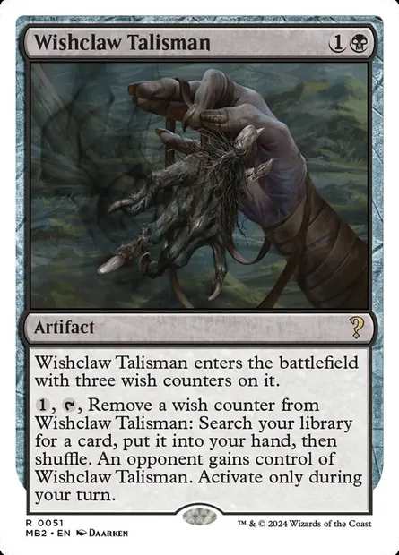 Wishclaw Talisman, Magic card MB2 51 — Mystery Booster 2 set