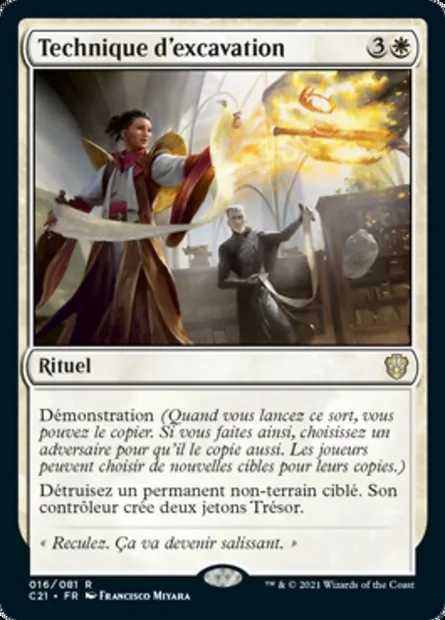 Technique d'excavation, carte Magic C21 16 — extension Commander 2021