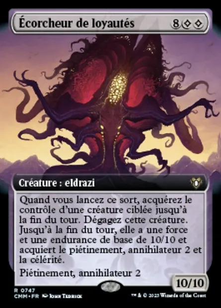 Écorcheur de loyautés, carte Magic CMM 747 — extension Commander Masters