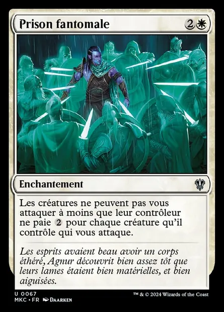 Prison fantomale, carte Magic MKC 67 — extension Murders at Karlov Manor Commander
