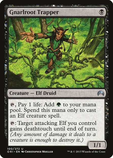Gnarlroot Trapper, Magic card ORI 100 — Magic Origins set