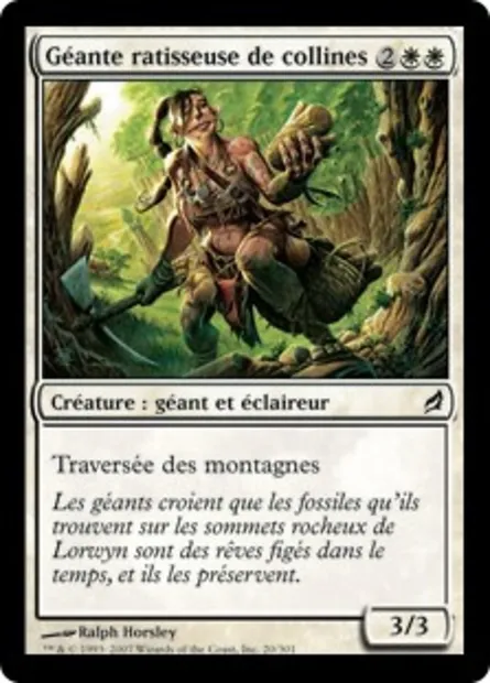 Géante ratisseuse de collines, carte Magic LRW 20 — extension Lorwyn