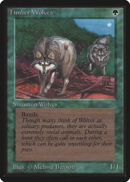 Loups des forêts, carte Magic LEB 220 — extension Limited Edition Beta