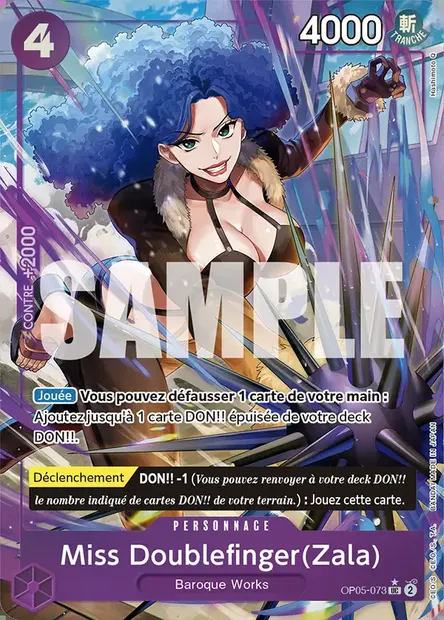Miss Doublefinger (Zala), carte One Piece OP05-073 — extension AWAKENING OF THE NEW ERA