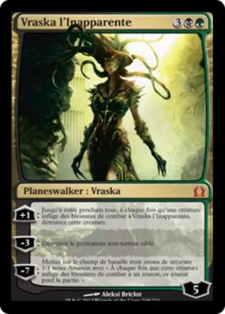 Vraska l'Inapparente, carte Magic RTR 208 — extension Retour à Ravnica