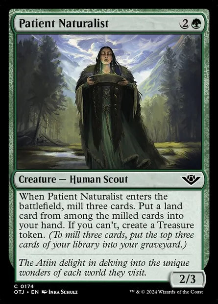 Patient Naturalist, Magic card OTJ 174 — Outlaws of Thunder Junction set