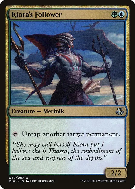 Kiora's Follower, Magic card DDO 52 — Duel Decks: Elspeth vs. Kiora set