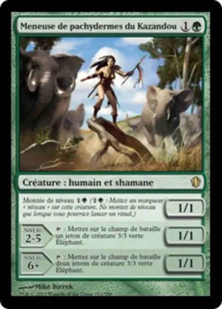 Meneuse de pachydermes du Kazandou, carte Magic C13 152 — extension Commander 2013