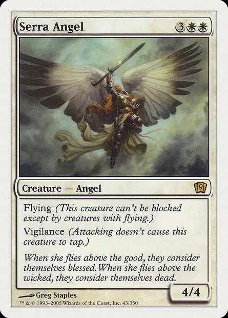 Serra Angel, Magic card 9ED 43 — Ninth Edition set