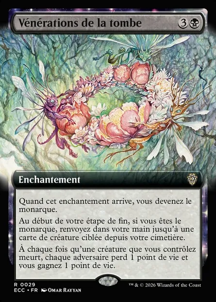 Vénérations de la tombe, carte Magic ECC 29 — extension Lorwyn Eclipsed Commander