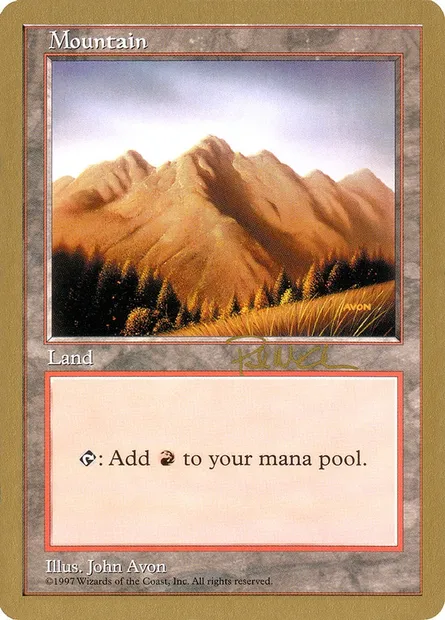 Montagne, carte Magic WC97 pm444 — extension World Championship Decks 1997