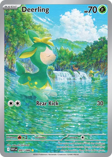 Deerling, Pokémon card WHT 091 — White Flare set