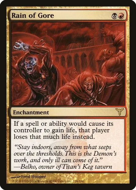 Pluie d'entrailles, carte Magic DIS 126 — extension Discorde