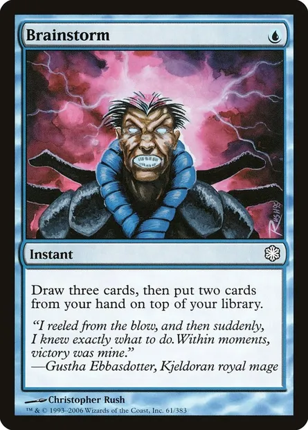 Brainstorm, Magic card CST 61 — Coldsnap Theme Decks set
