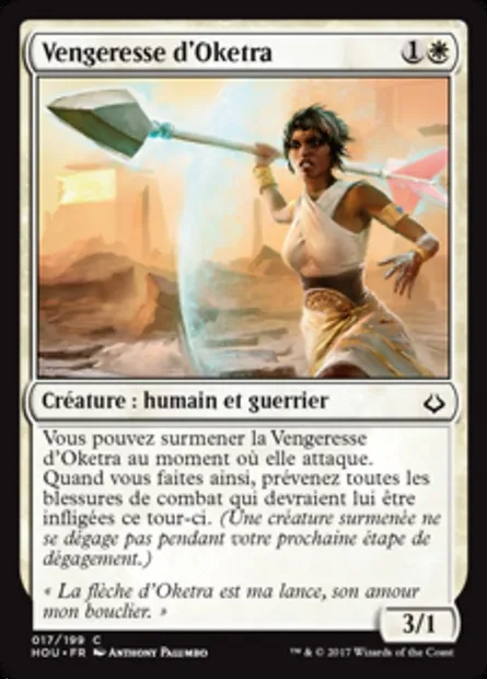 Vengeresse d'Oketra, carte Magic HOU 17 — extension L’âge de la destruction