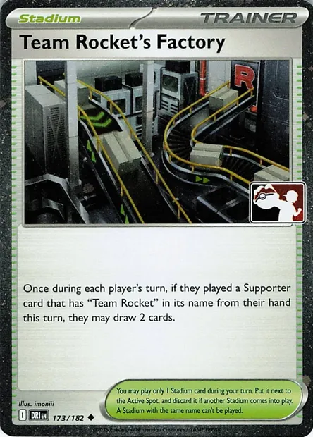 Usine de la Team Rocket, carte Pokémon PPS 173-2 — extension Play! Pokémon Prize Pack Series