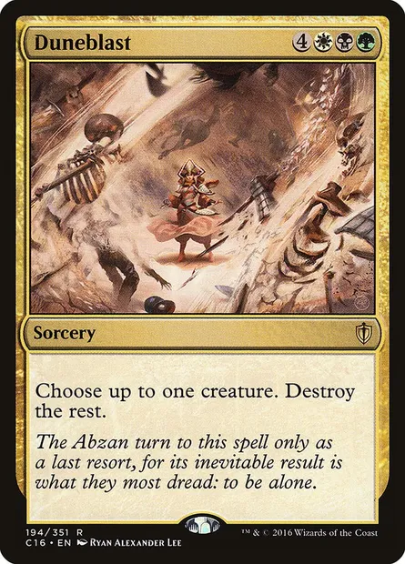 Duneblast, Magic card C16 194 — Commander 2016 set