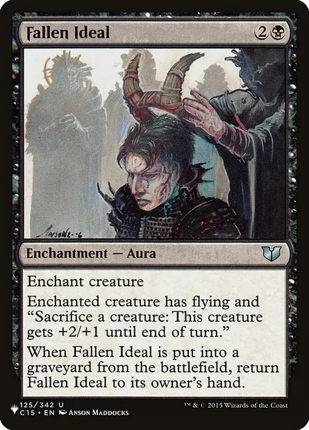 Fallen Ideal, Magic card PLST C15-125 — The List set