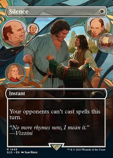 Silence, carte Magic SLD 1445 — extension Secret Lair Drop