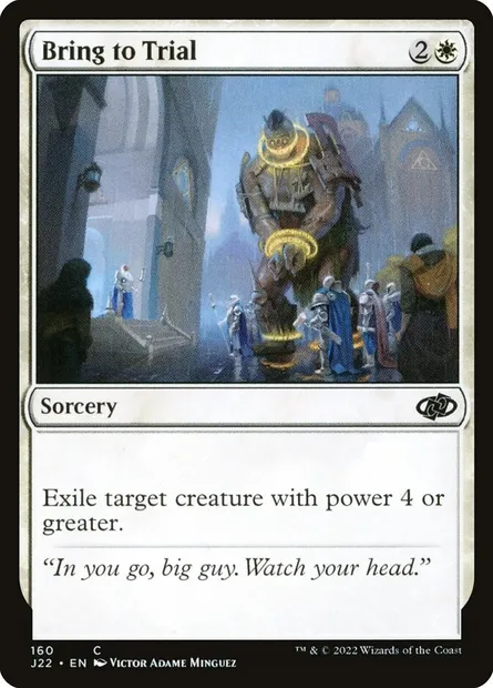 Bring to Trial, Magic card J22 160 — Jumpstart 2022 set