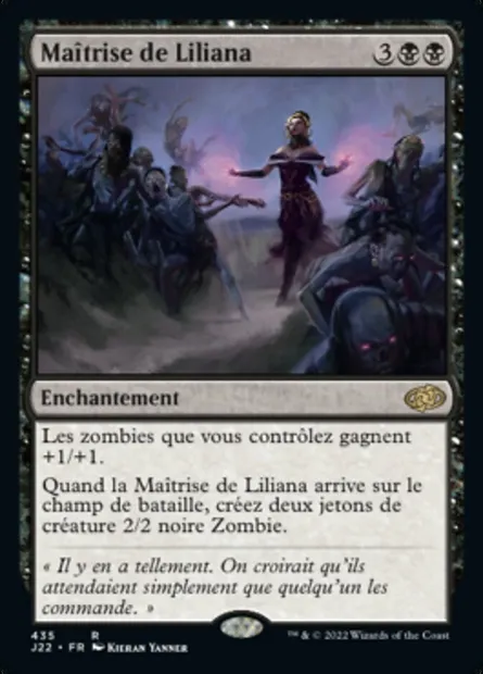Maîtrise de Liliana, carte Magic J22 435 — extension Jumpstart 2022