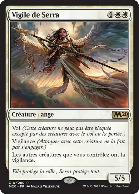 Vigile de Serra, carte Magic M20 310 — extension Core Set 2020