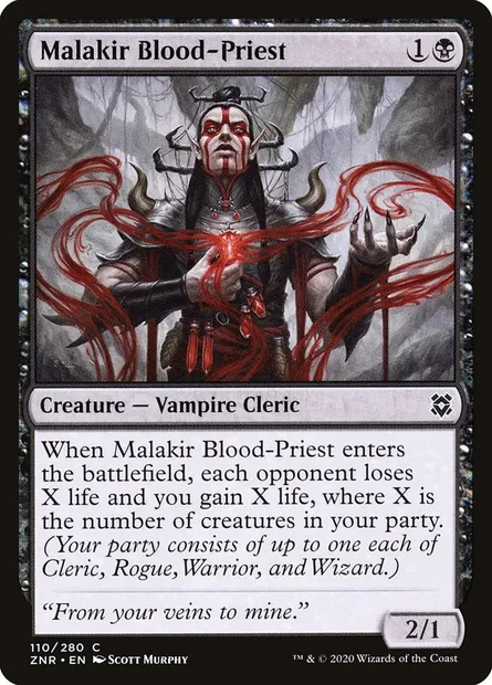 Malakir Blood-Priest, Magic card ZNR 110 — Zendikar Rising set