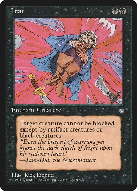 Fear, Magic card ICE 124 — Ice Age set