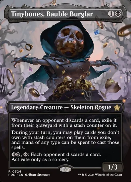 Tinybones, Bauble Burglar, Magic card FDN 324 — Foundations set