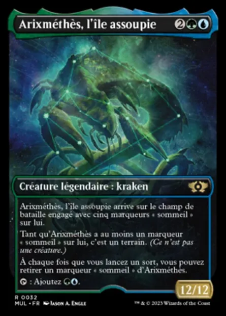 Arixméthès, l'île assoupie, carte Magic MUL 32 — extension Multiverse Legends