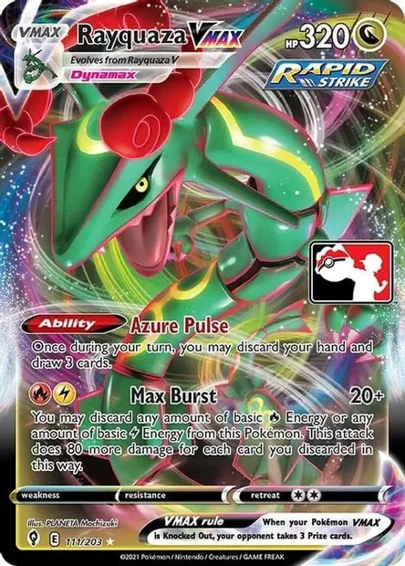 Rayquaza VMAX, Pokémon card PPS 111-2 — Play! Pokémon Prize Pack Series set