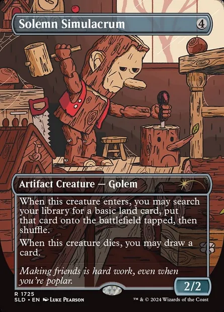 Solemn Simulacrum, Magic card SLD 1725 — Secret Lair Drop set