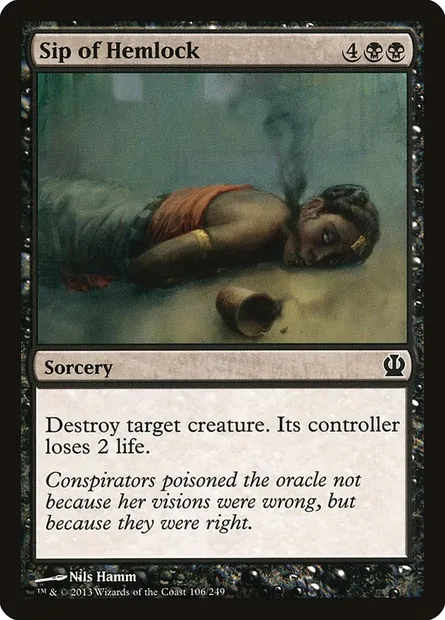 Sip of Hemlock, Magic card THS 106 — Theros set
