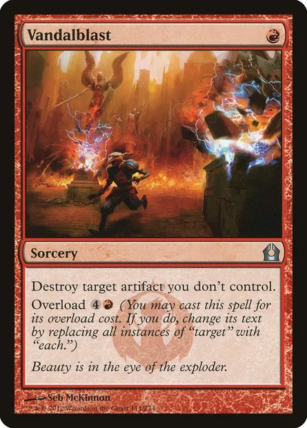 Vandalblast, Magic card RTR 111 — Return to Ravnica set