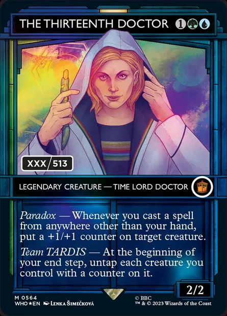 Le Treizième Docteur, carte Magic WHO 564z — extension Doctor Who