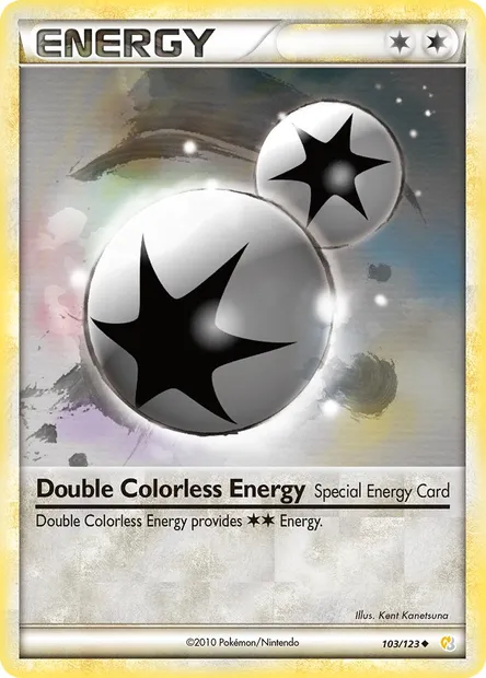 Double Colorless Energy, Pokémon card HS 103 — HeartGold SoulSilver set