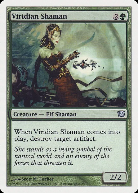 Shamane viridiane, carte Magic 9ED 280 — extension Neuvième Edition