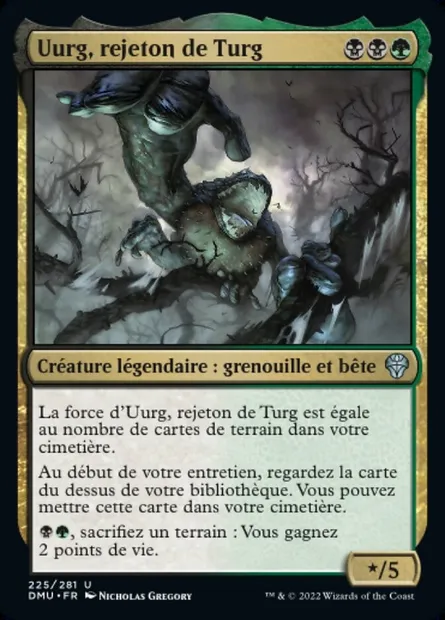 Uurg, rejeton de Turg, carte Magic DMU 225 — extension Dominaria Uni