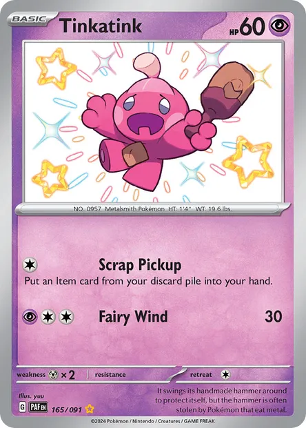 Tinkatink, Pokémon card PAF 165 — Paldean Fates set