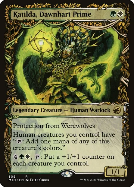 Katilda, Première de Cerf-orient, carte Magic MID 309 — extension Innistrad : chasse de minuit