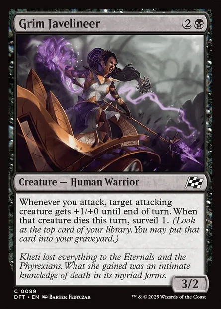 Grim Javelineer, Magic card DFT 89 — Aetherdrift set