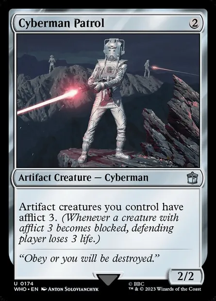 Cyberman Patrol, Magic card WHO 174 — Doctor Who set