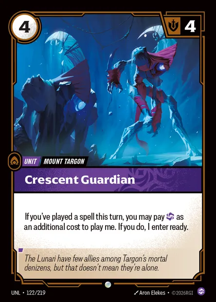 Crescent Guardian, Riftbound card UNL 122 — Unleashed set