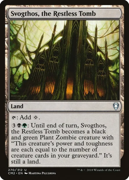 Svogthos, the Restless Tomb, Magic card CM2 270 — Commander Anthology Volume II set